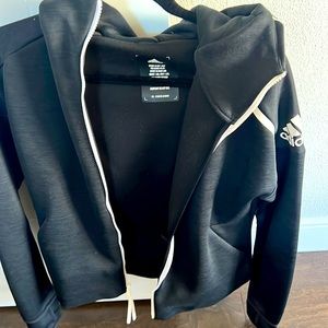 Black zip up hoodie ADIDAS